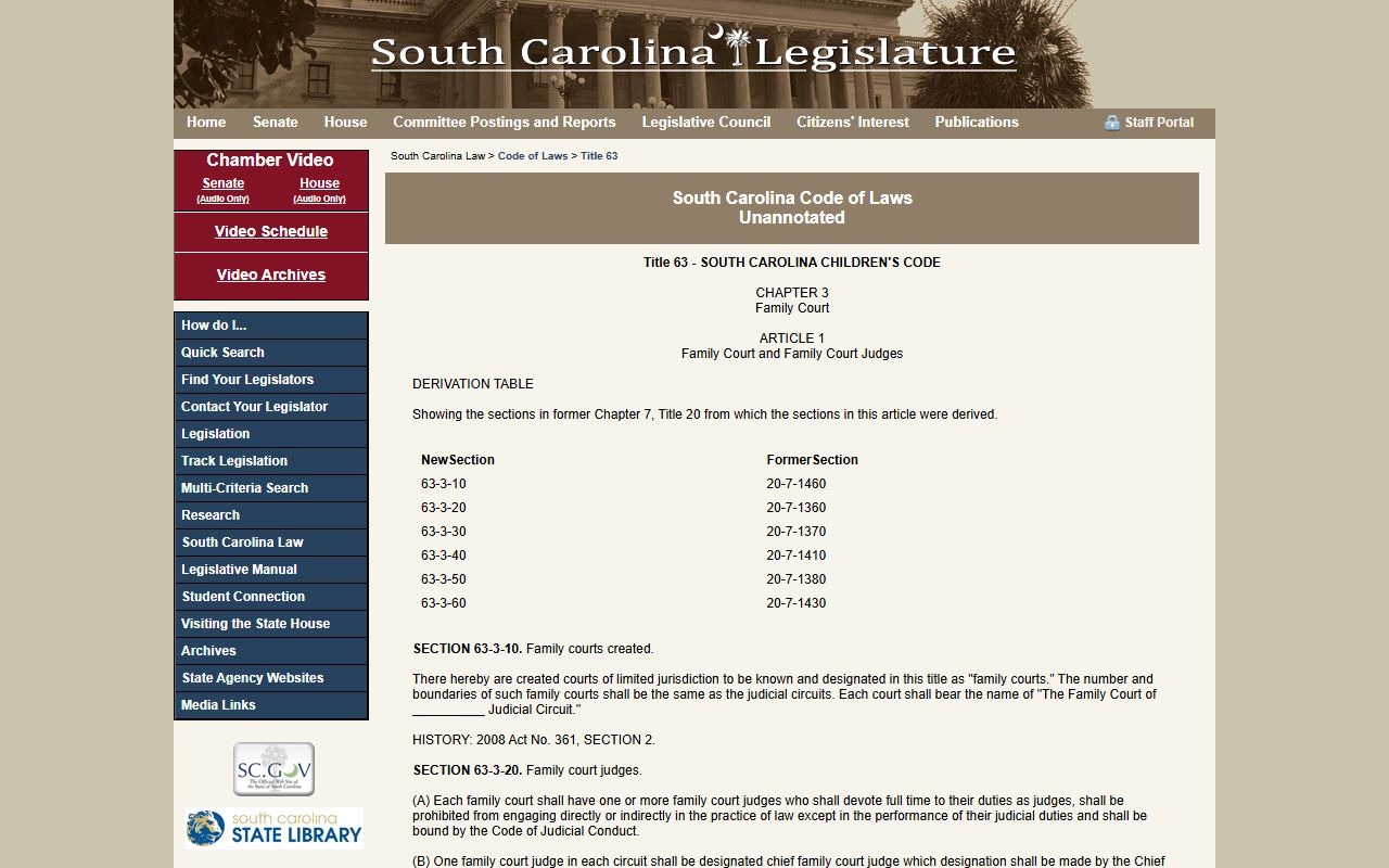 Lexington County Clerk of Court Family Court confidentiality source