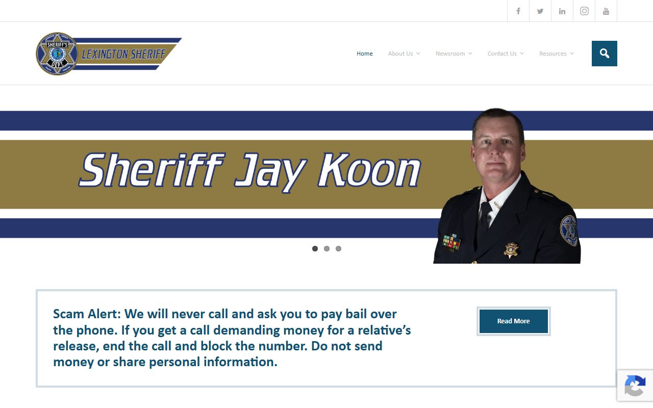 Lexington County arrest records Sheriff's Department source