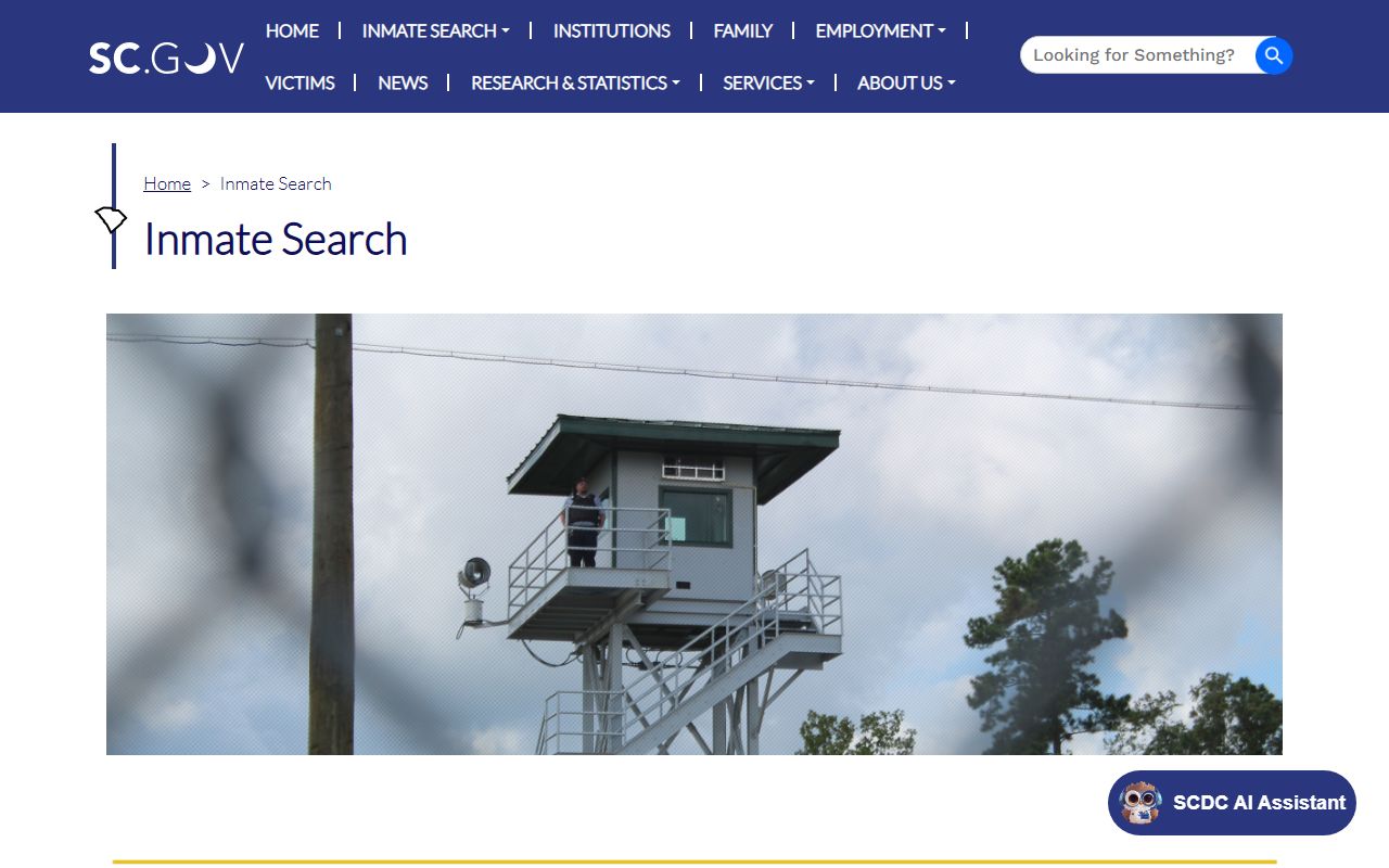 Lexington County arrest records SCDC inmate search disclaimer